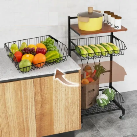 Стелаж Costway Vroda мобільний в стилі Loft