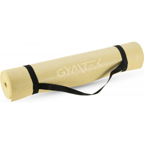 Килимок (мат) для фітнесу та йоги Gymtek Queenfit 0,5см жовтий