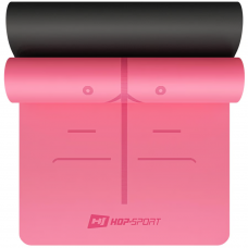 Йога-мат Hop-Sport PU 0,5см 183 x 68см HS-P005GM рожевий
