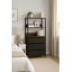 Стелаж Costway Skiff із текстильними ящиками в стилі Loft