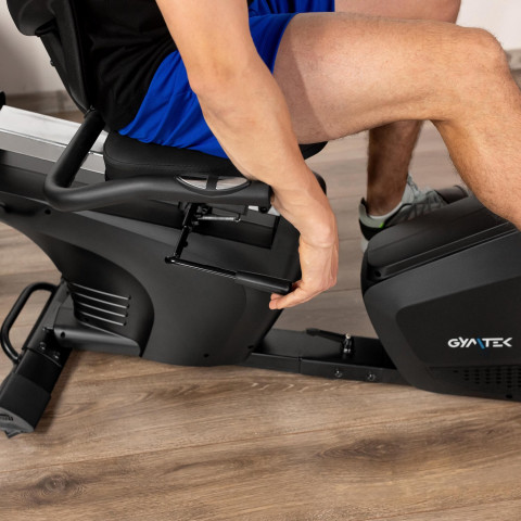 Горизонтальний велотренажер Gymtek XBR6000 електромагнітний синій