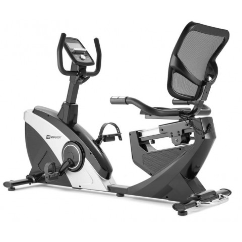 Горизонтальний велотренажер Hop-Sport HS-070L Helix сріблястий iConsole+