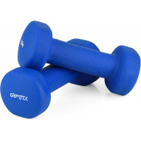 Гантелі для фітнесу неопренові Gymtek Queenfit 2х1,5кг світло-синій