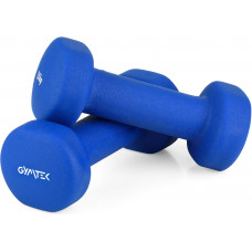 Гантелі для фітнесу неопренові Gymtek Queenfit 2х1,5кг світло-синій