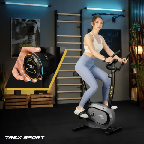 Велотренажер Trex Sport TX-450MB FLEXO магнітний сірий