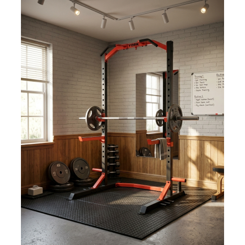 Стійка для штанги York Fitness ASPIRE 510 для присідань і жиму лежачи