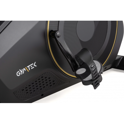 Горизонтальний велотренажер Gymtek XBR6000 електромагнітний золотистий