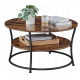 Журнальний столик Leobert Vasagle 80 x 80 x 45см в стилі Loft