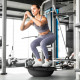 Балансувальна півсфера Gymtek Flex Core Half Ball 58см з еспандерами + насос чорний