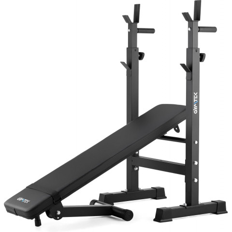 Лавка зі стійками для тренувань зі штангою Gymtek XL700 складана