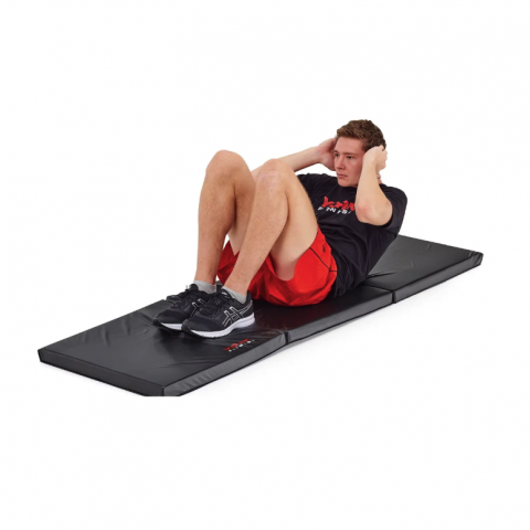 Мат гімнастичний твердий York Fitness 5см чорний