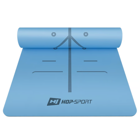 Йога-мат Hop-Sport PU 0,5см 183 x 68см HS-P005GM темно-синій