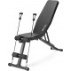 Складана регульована лава для тренувань Gymtek XL400 з еспандерами для дому