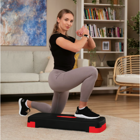 Степ платформа Hop-Sport HS-PP033AS чорно-червона