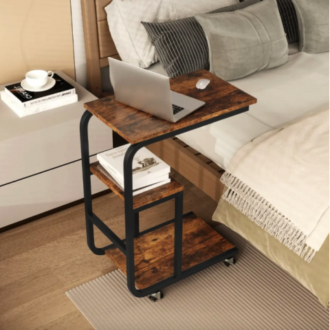 Журнальний столик приставний Costway Tavolino 2шт в стилі Loft