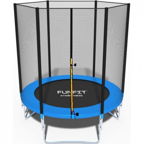 Батут Funfit 6ft (183см) синій з зовнішньою сіткою