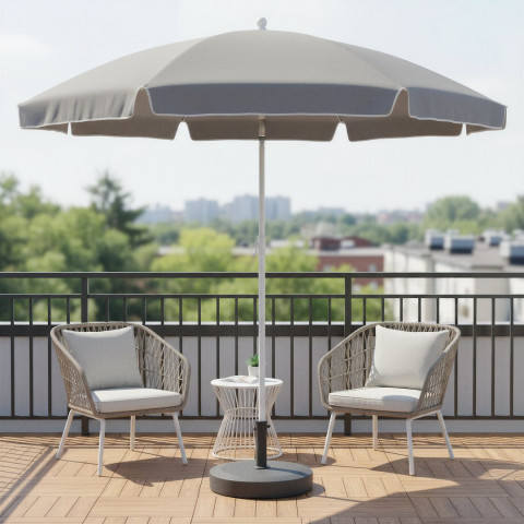 Парасолька садова Jumi Garden 240см сірий