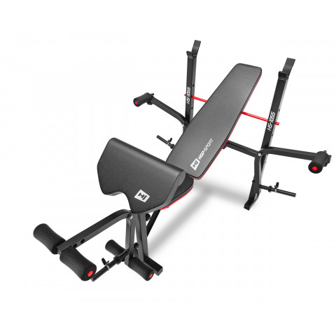 Набір Hop-Sport Premium 39кг з лавою HS-1055 Pro та штангою
