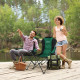 Крісло туристичне розкладне Outtec з чохлом чорно-зелений