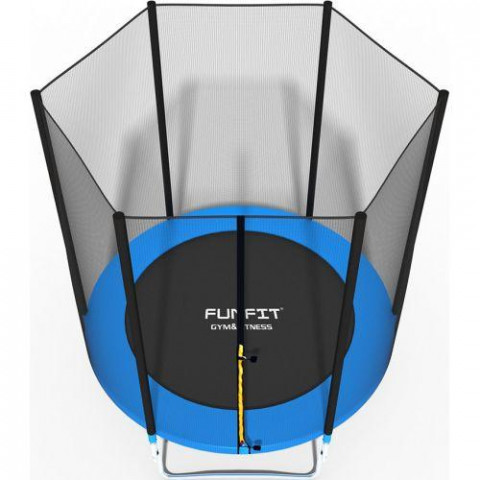 Батут Funfit 6ft (183см) синій з зовнішньою сіткою