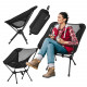 Крісло туристичне ультралегке розкладне Outtec Moon Chair Light з чохлом чорний
