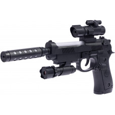 Пістолет світло-звуковий ZIPP Toys Beretta 92FS Чорний