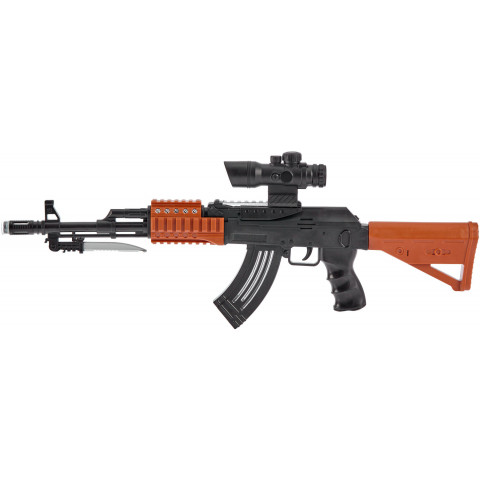 Автомат світло-звуковий ZIPP Toys AK47. Колір - чорний