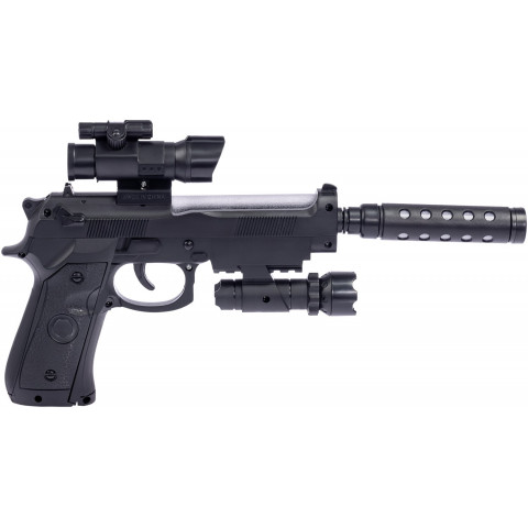 Пістолет світло-звуковий ZIPP Toys Beretta 92FS Чорний