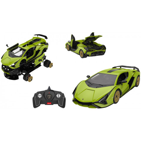 Машинка-конструктор Rastar Lamborghini Sian 1:18. Зелений