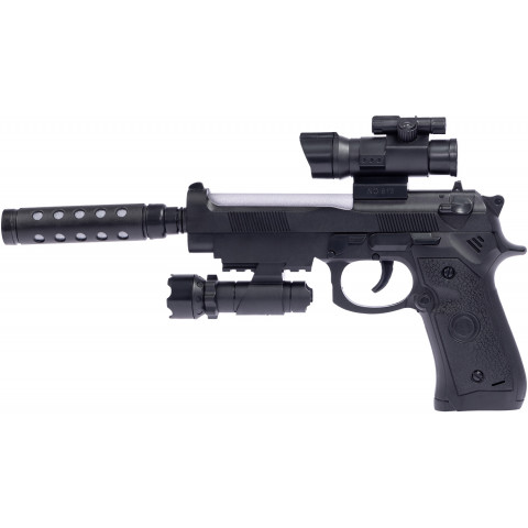 Пістолет світло-звуковий ZIPP Toys Beretta 92FS Чорний