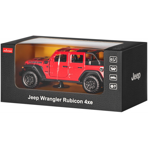 Машинка Rastar JEEP Wrangler Rubicon 1:43 Червоний