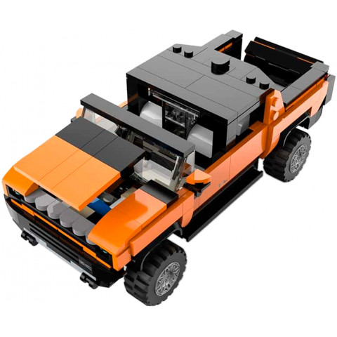 Машинка-конструктор Rastar Bricks Hummer EV 1:30 Помаранчевий
