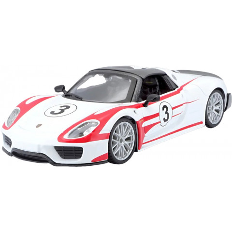 Машинка Rastar Porsche 918 Spyder 1:24 Сріблястий