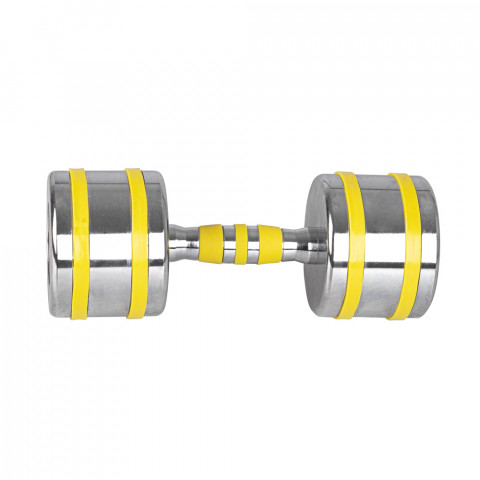 Гантель хромована inSPORTline Yellsteel 14 кг
