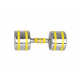 Гантель хромована inSPORTline Yellsteel 12 кг