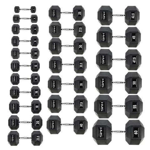 Гантель шестигранна HMS HEX PRO 32,5 кг
