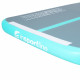 Килимок надувний inSPORTline Airstunt 400x100х10 см, сіро-бірюзовий