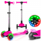 Дитячий самокат триколісний Ricokids Jelly рожевий