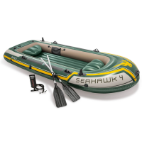 Човен надувний Intex Seahawk 4 351 x 145 x 48 см, зелений