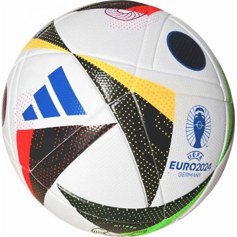 М'яч футбольний Adidas Euro24 Fussballiebe League IN9367 розмір 5, біло-чорний