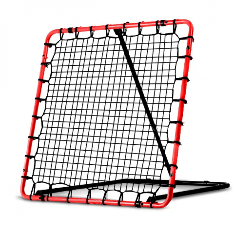 Сітка тренувальна для футболу Neo-Sport NS-491 Rebounder 120 x 120 х 107 см, червона