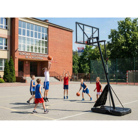 Стійка для баскетболу Neo‑Sport NS‑284 160-305 см, чорна