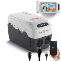 Дорожній холодильник з ременем Peme Go Adventure Orange 30 28,3 л, сірий