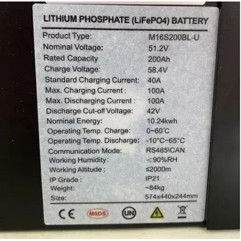 Акумуляторна батарея LiFePO4 Rosen Powerwall 48V 200Ah 10kWh