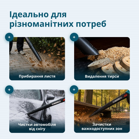 Садовий бездротовий пилосос-повітродувка KS LBV-40V