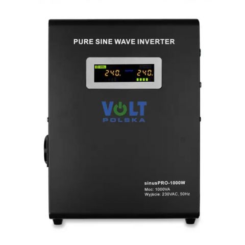 Гібридний ДБЖ/інвертор Volt Polska SINUS PRO 1000 W 12/230V 700/1000W (3SP100012W)