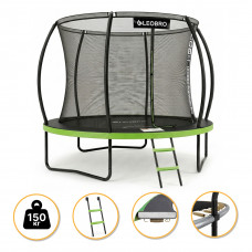 Батут з внутрішньою захисною сіткою 312 см LEOBRO Premium Pro 10FT GREEN (LB-1100)