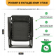Розкладне крісло шезлонг LEOBRO Zero Gravity Premium Black (LB-ZGC-G2-BLK)