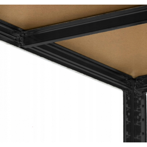Стелаж LEOBRO Premium Black 150 х 70 х 30 см, 175кг/полиця, 5 полиць (LB-R113)
