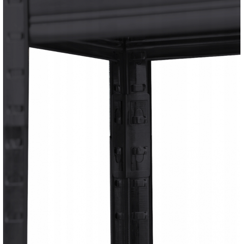 Стелаж LEOBRO Premium Black 150 х 70 х 30 см, 175кг/полиця, 5 полиць (LB-R113)